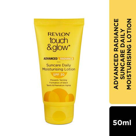 revlon touch & glow advanced radiance sun care daily moisturizing lotion spf 30