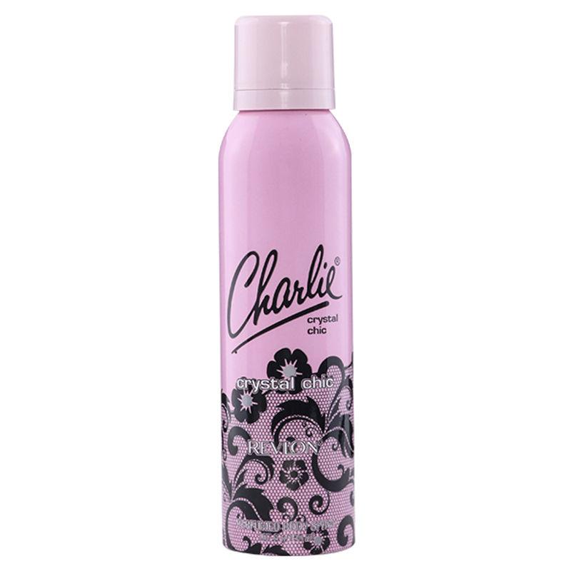 revlon charlie crystal chic perfumed body spray