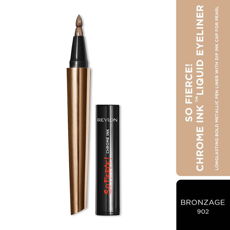 revlon revlon so fierce - chrome ink liquid liner - bronzage