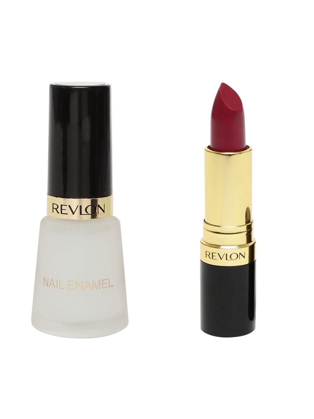 revlon set of matte top coat 494 & super lustrous matte lipstick