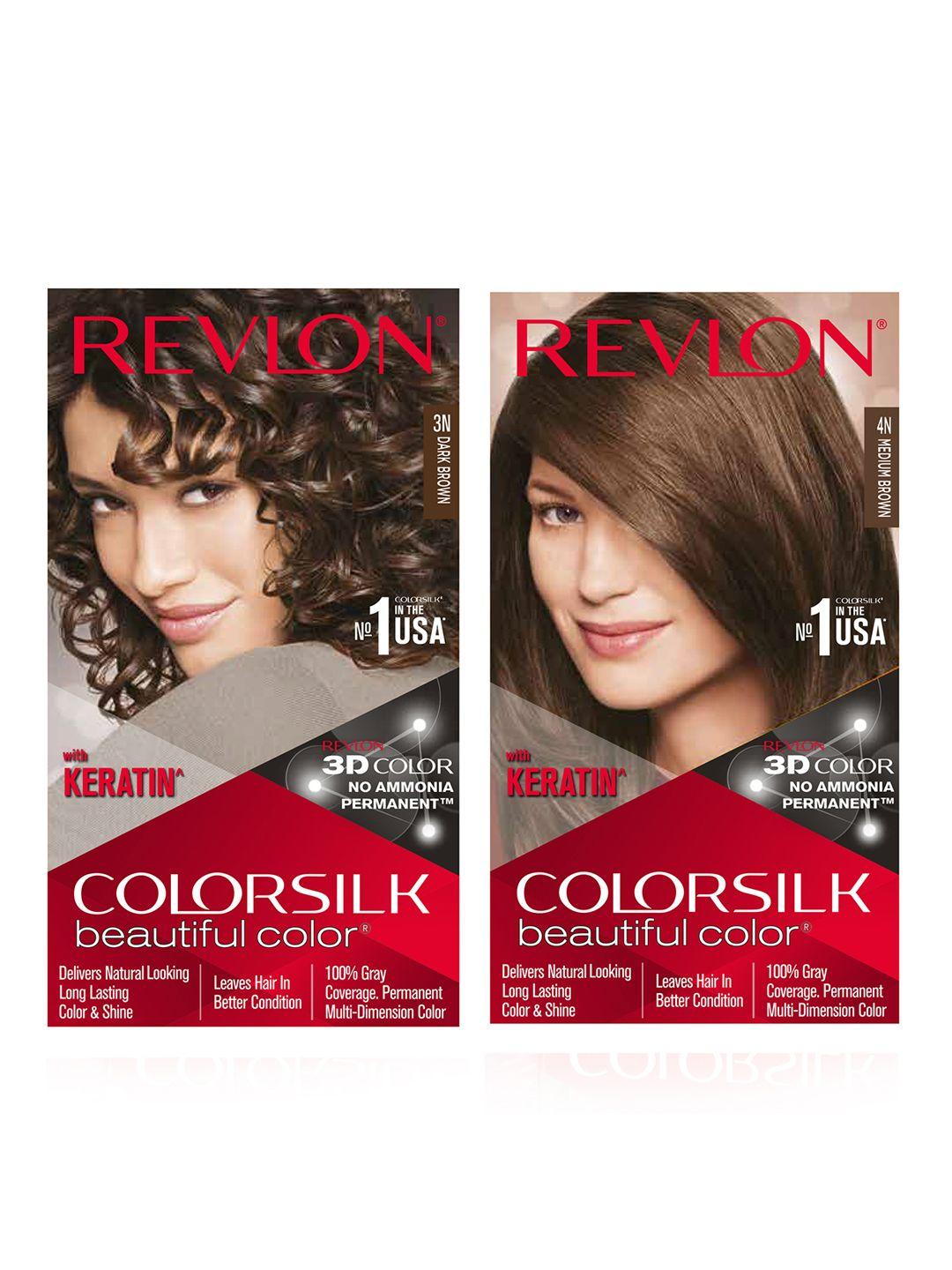 revlon set of unisex coloursilk hair colour
