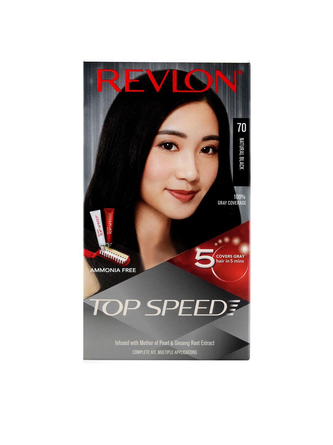 revlon top speed hair color - women - natural black 70