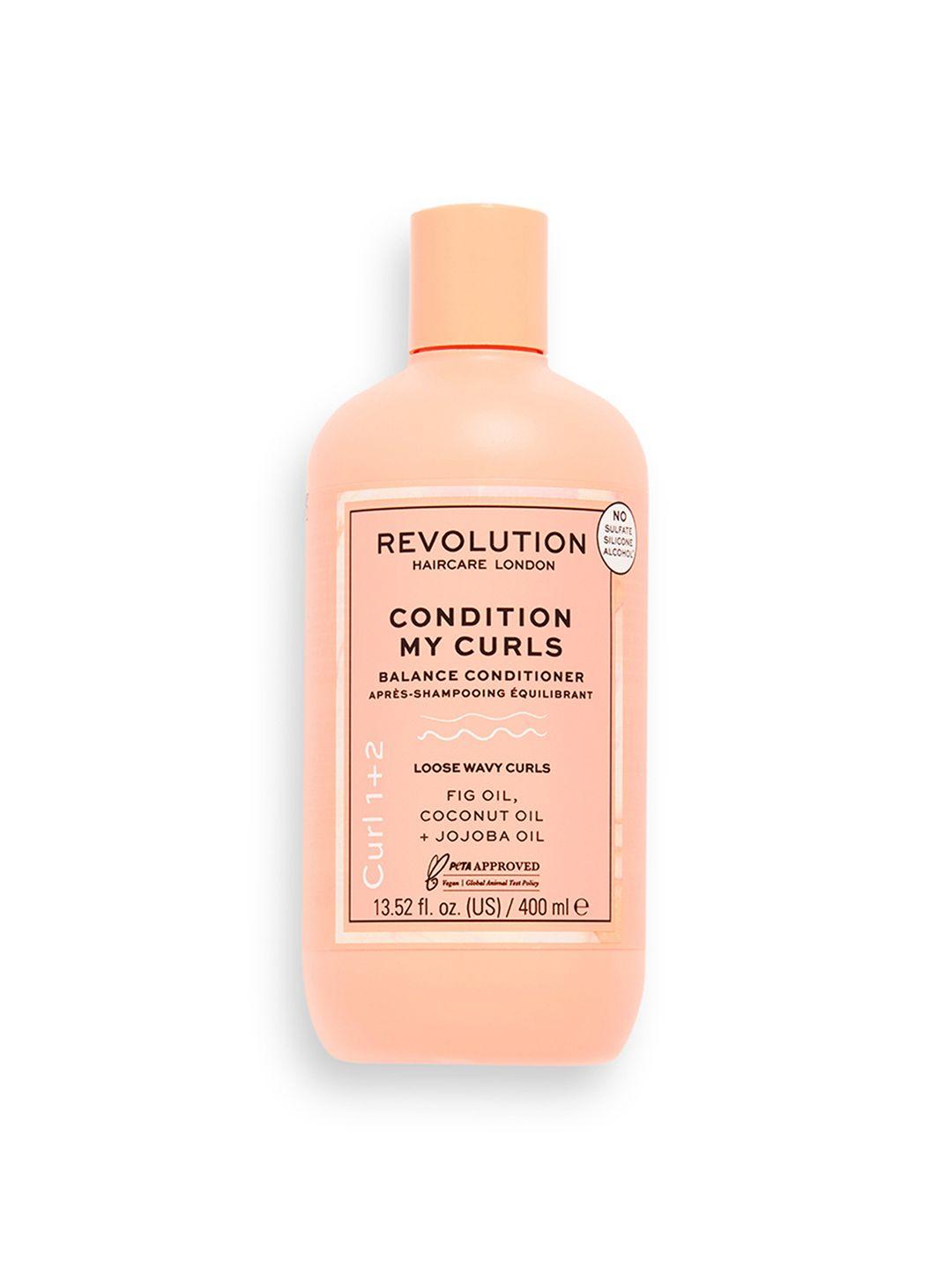 revolution haircare condition my curls balance conditioner for type 1+2 curls - 400ml