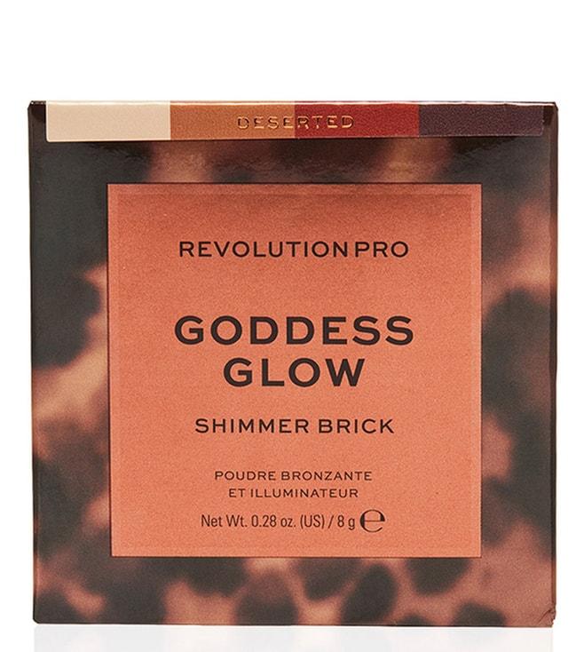 revolution pro goddess glow shimmer brick deserted - 8 gm