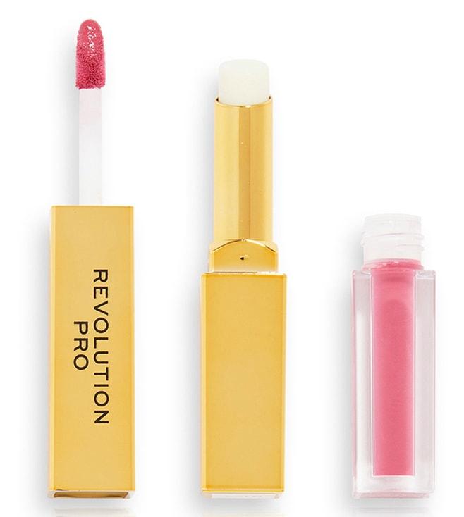 revolution pro supreme stay 24h lip duo lipstick struck - 1.5 gm