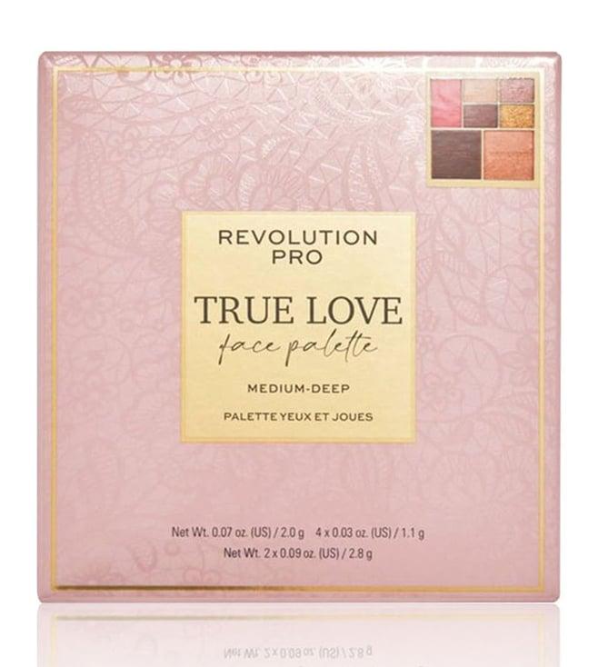 revolution pro true love face palette medium deep - 12 gm