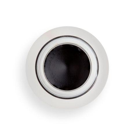 revolution gel eyeliner pot with brush - black