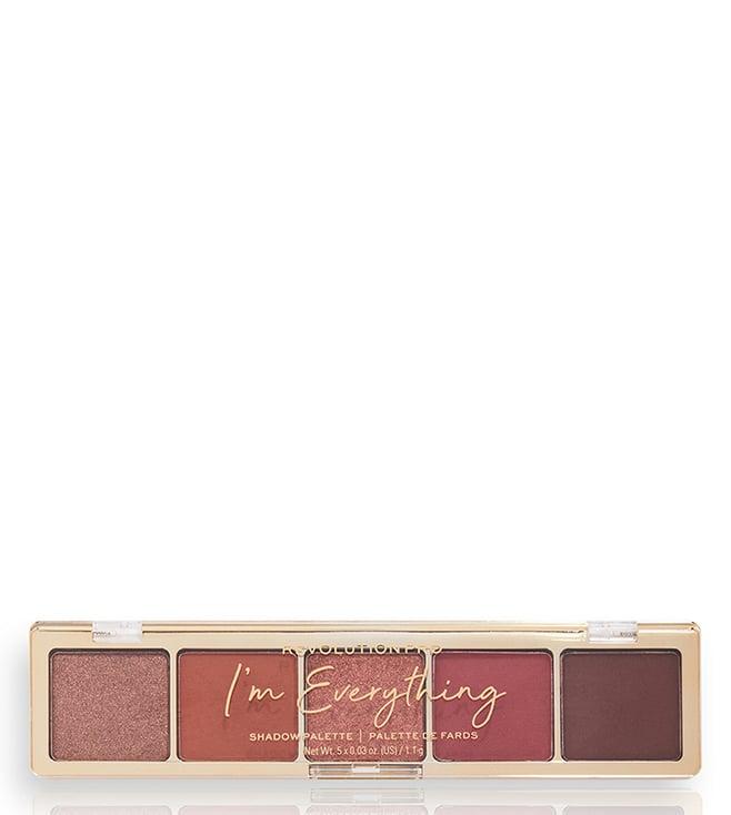 revolution pro glam eyeshadow palette i'm everything burnt nude - 5.5 gm