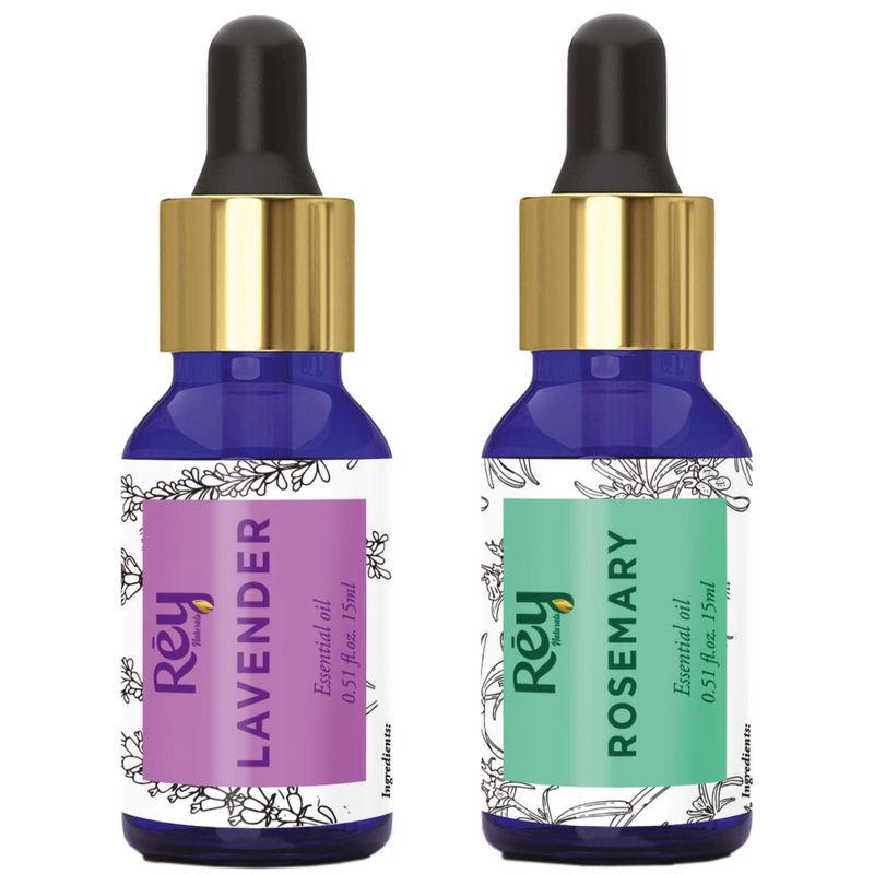 rey naturals lavender & rosemary essential oils