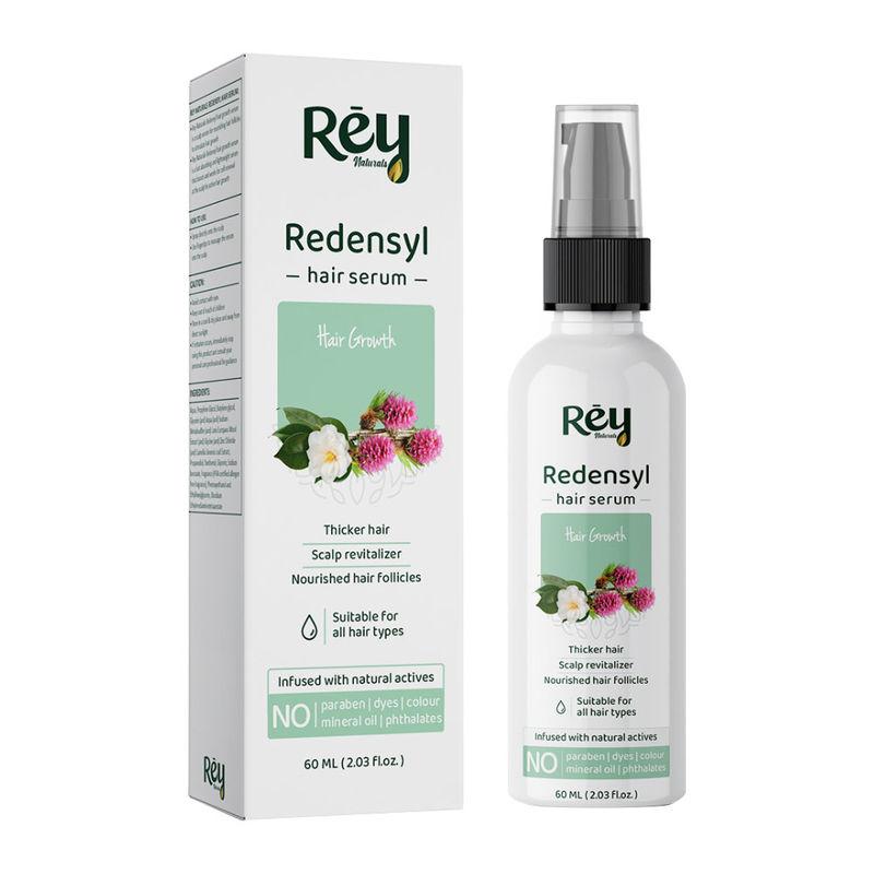 rey naturals redensyl hair serum - boost growth, density & texture, nourish your scalp