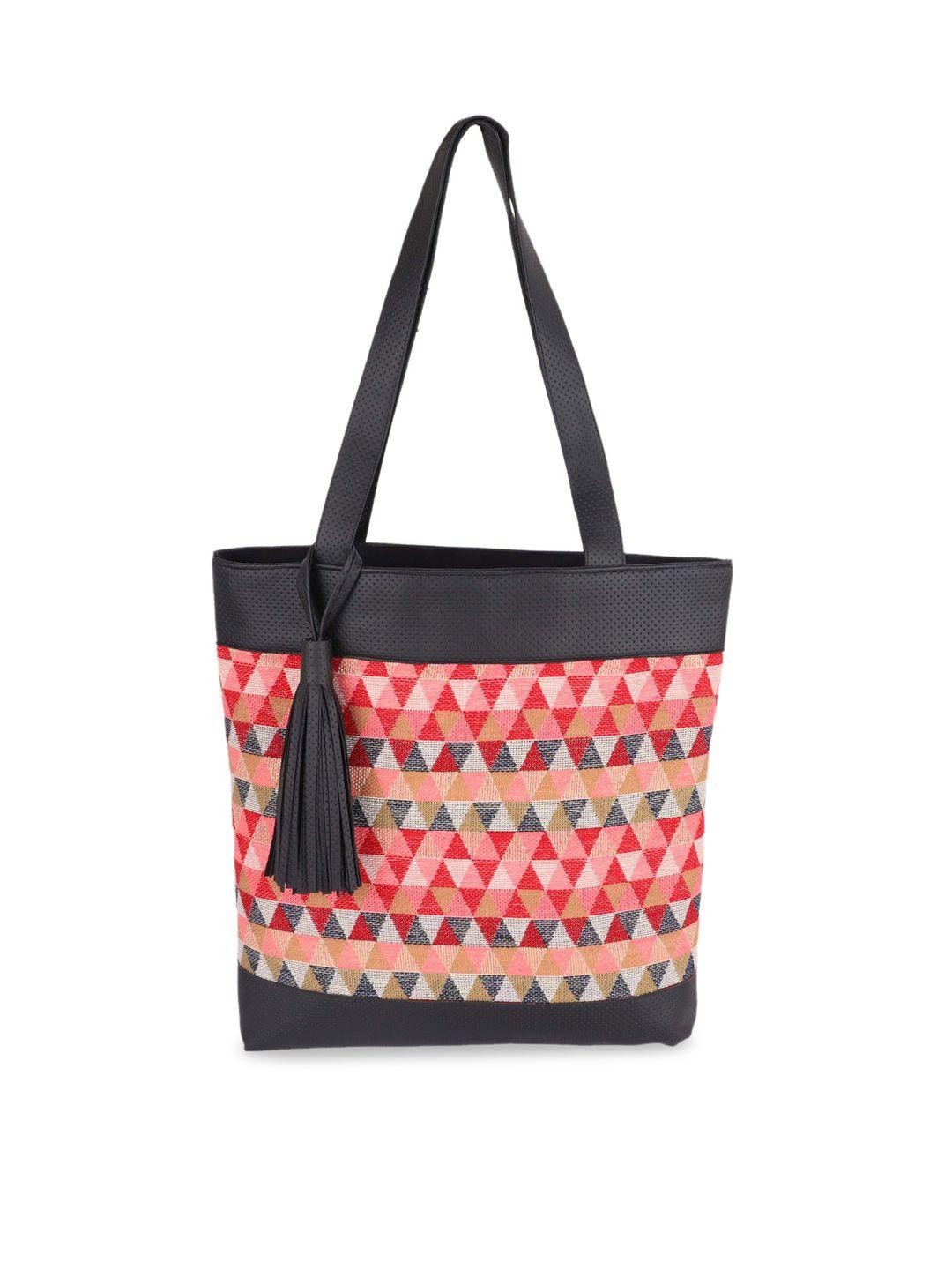 rezzy multicoloured self design tote bag