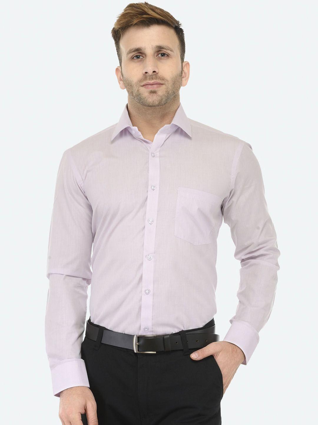rg designers men purple slim fit opaque formal shirt