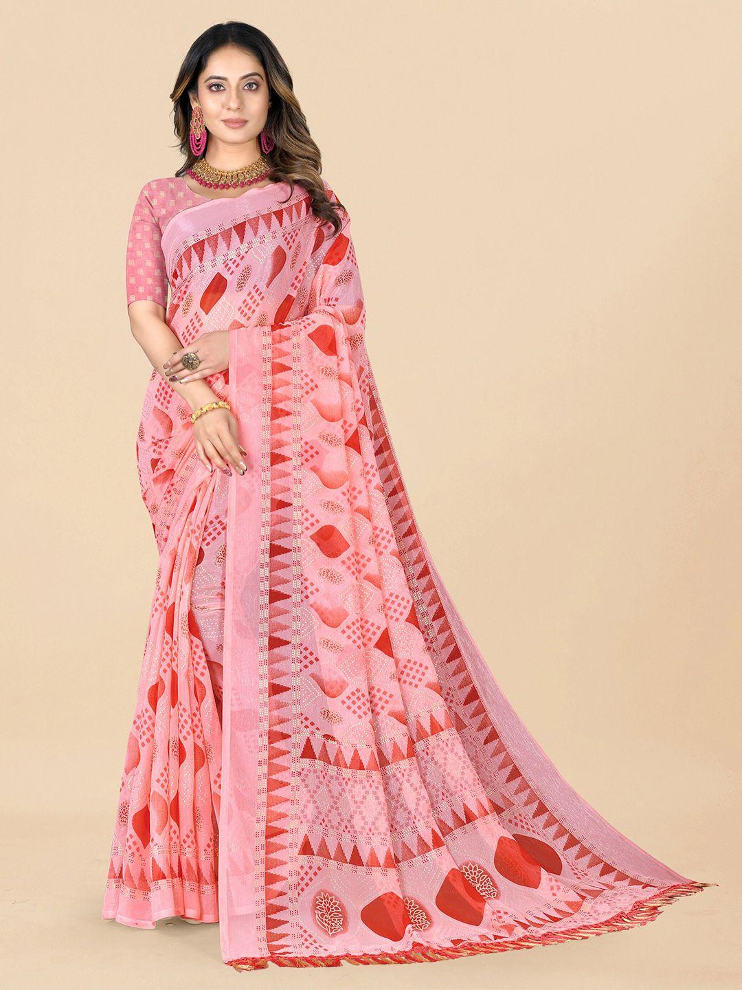 rhey ethnic motifs printed pure chiffon saree