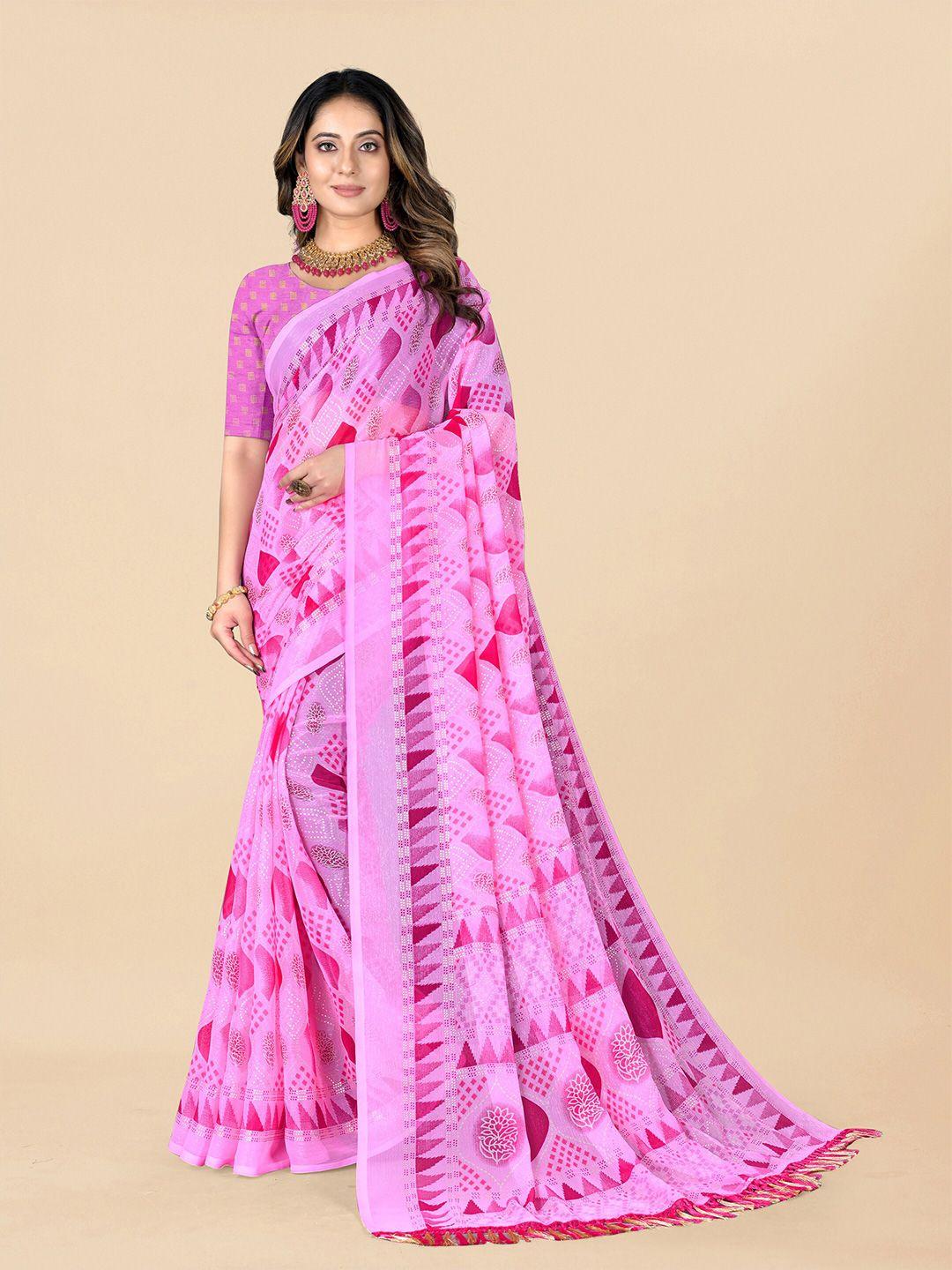 rhey ethnic motifs printed pure chiffon saree