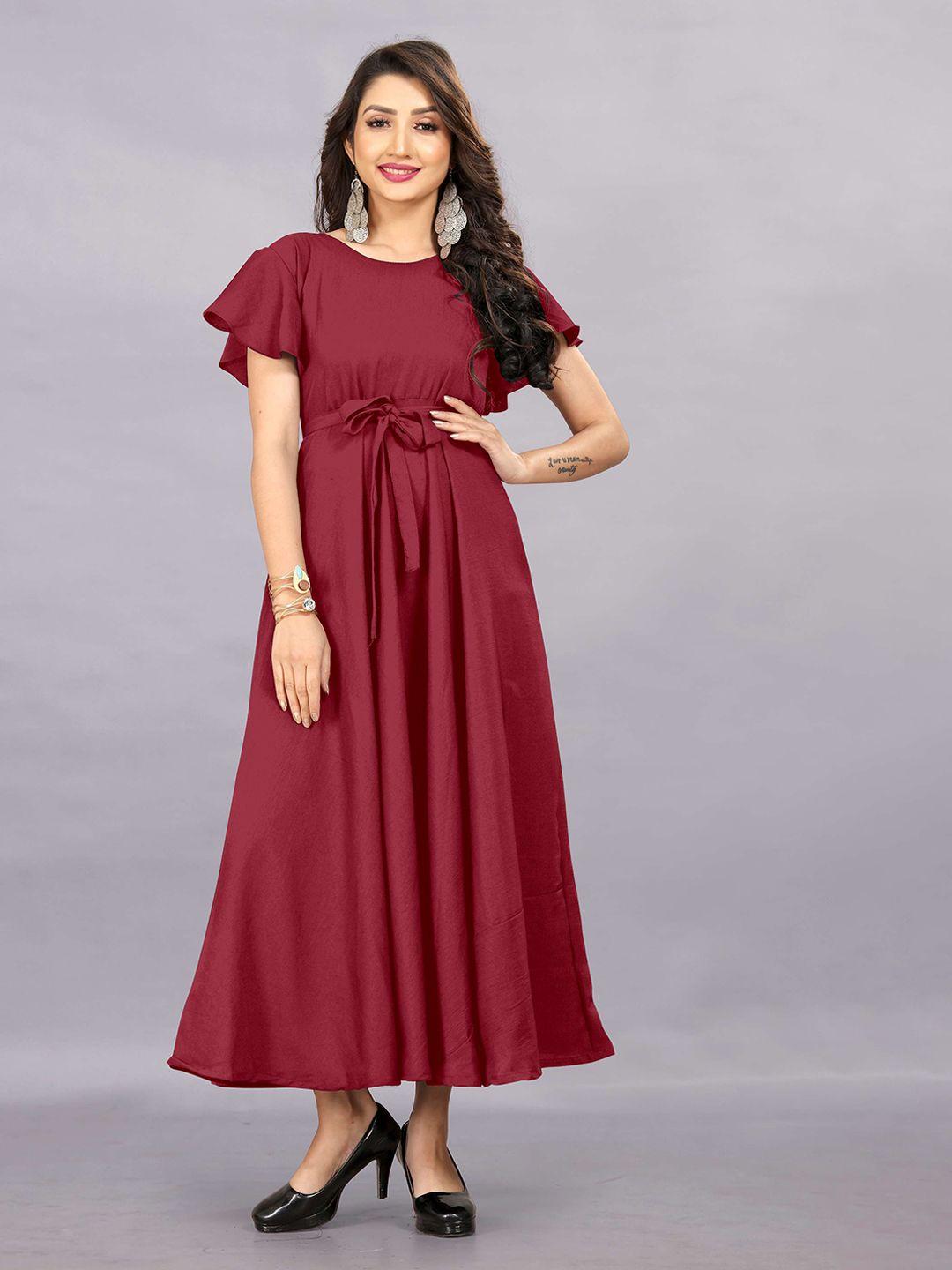 rhey flared sleeves maxi dress