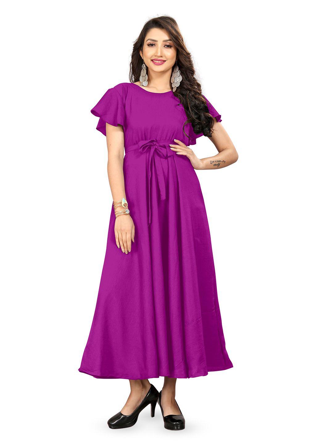 rhey flared sleeves maxi dress