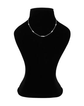 rhodium plated necklace s - b1452n