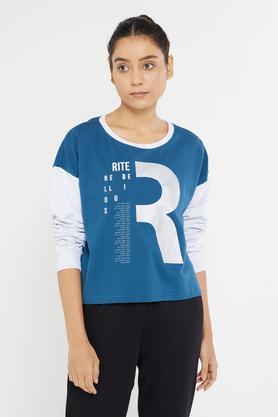 rhythm 18 cotton sweatshirt for women - white