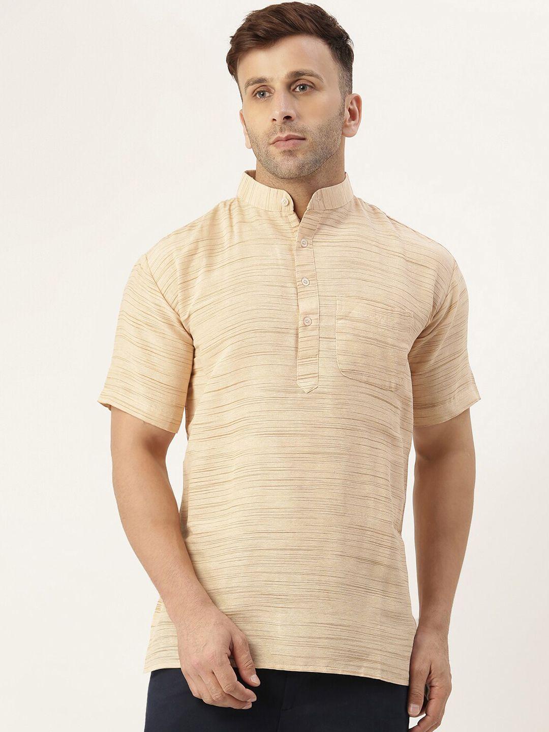 riag men khaki cotton kurta