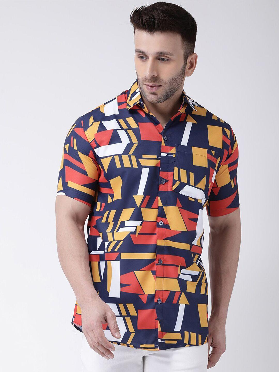 riag men multicoloured printed casual shirt