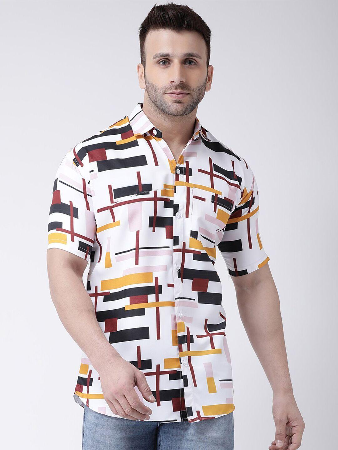 riag men multicoloured printed casual shirt