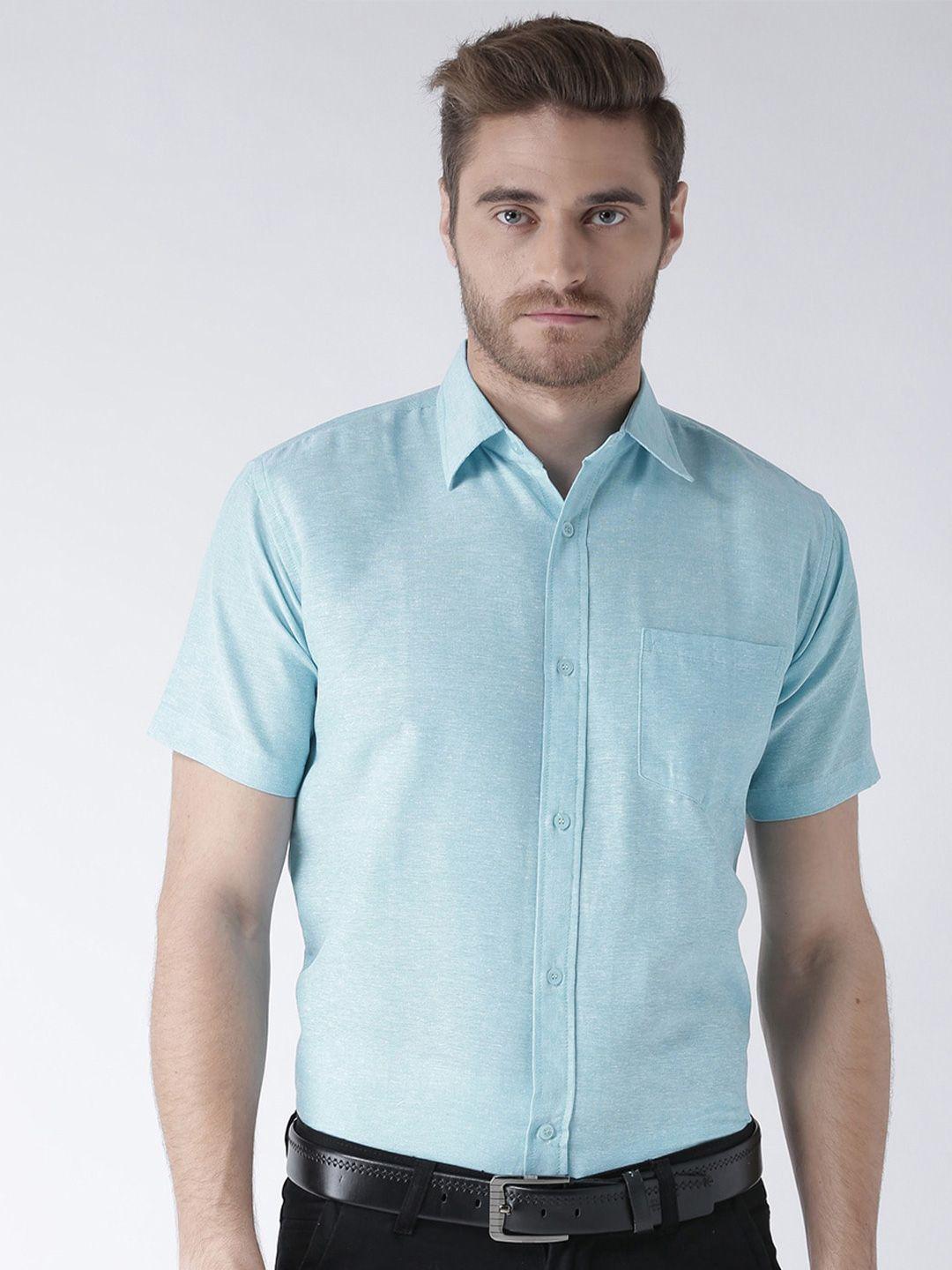 riag short sleeves patch pocket formal cotton shirt