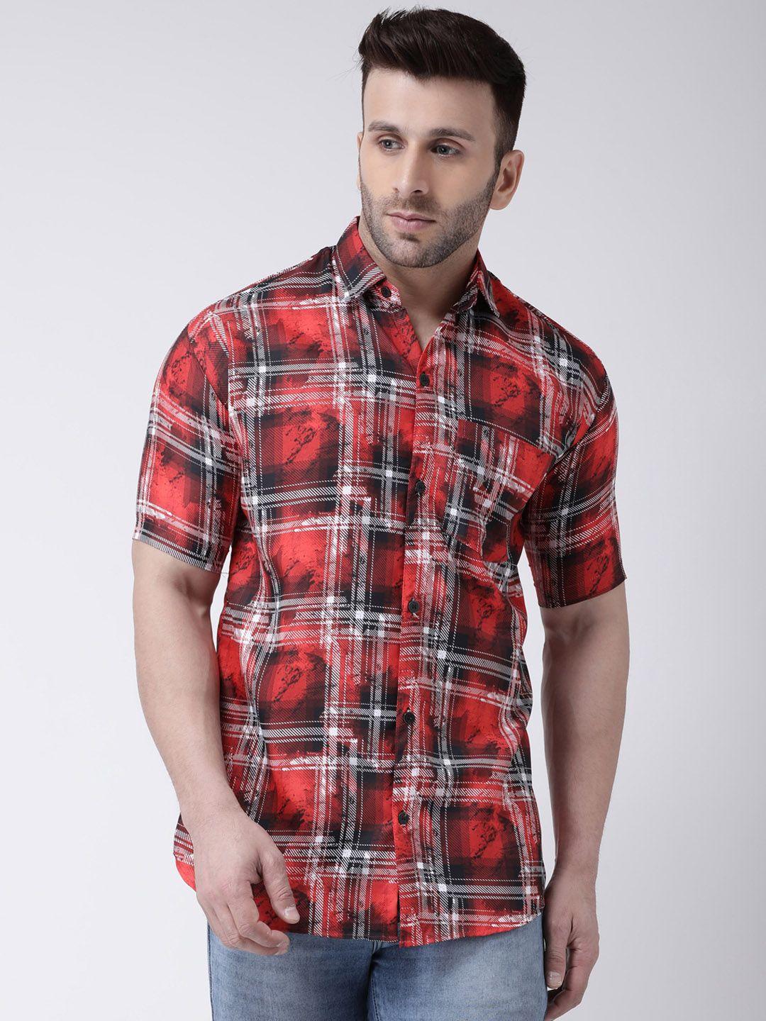 riag tartan checked cotton casual shirt