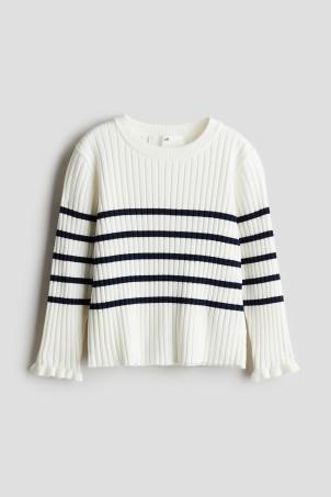 rib-knit jumper