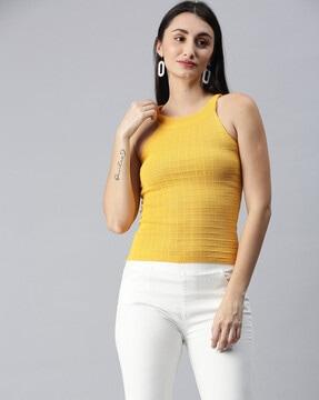 rib knit sleeveless top