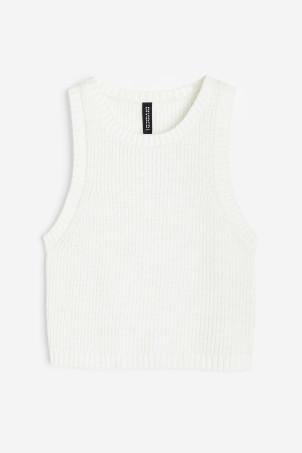 rib-knit sweater vest