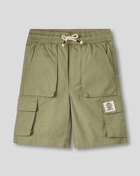 rib stop fabric cargo shorts