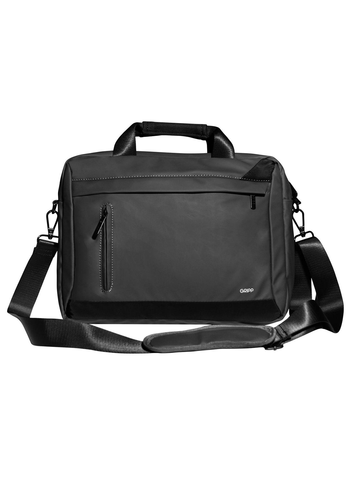 ribana nylon executive business topload messenger laptop bag 15.6 inch - black