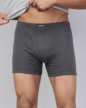 ribbed boxer briefs with elasticated waistband