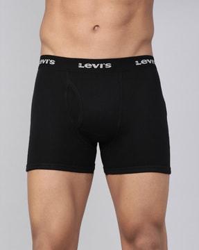 ribbed boxer briefs with elasticated waistband