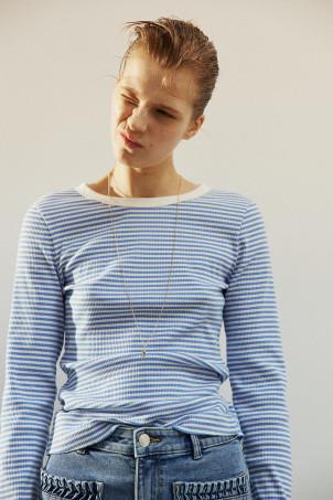 ribbed jersey top