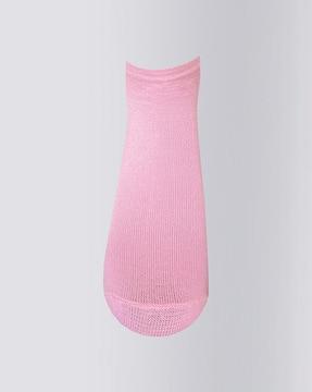 ribbed ankle-length athletic socks