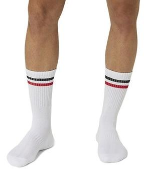 ribbed ankle-length socks