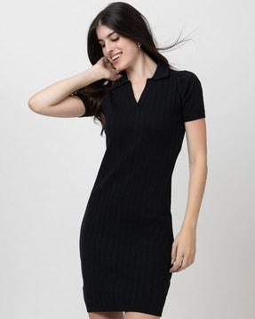 ribbed bodycon dress