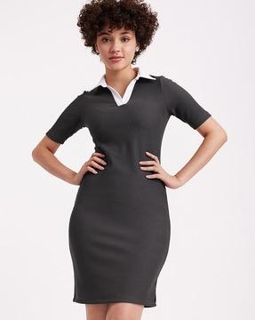 ribbed bodycon dress