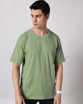 ribbed crew-neck t-shirt