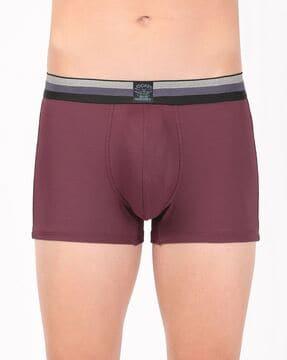 ribbed elasticated waist trunks