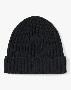 ribbed non-itchy wool brend beanie