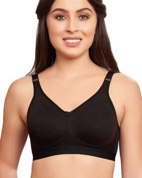 ribbed non-wired non-padded t-shirts bra