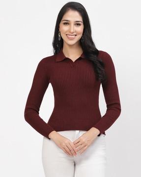 ribbed regular fit top