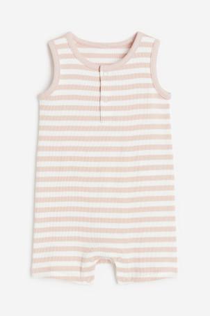 ribbed romper suit