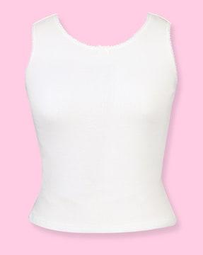 ribbed round-neck camisole