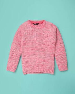 ribbed round-neck sweater