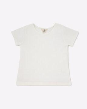 ribbed round-neck top