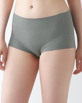 ribbed seamless boy shorts