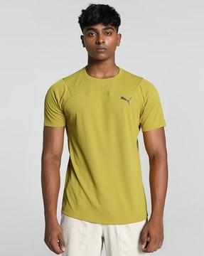 ribbed seasons regular fit round-neck t-shirt